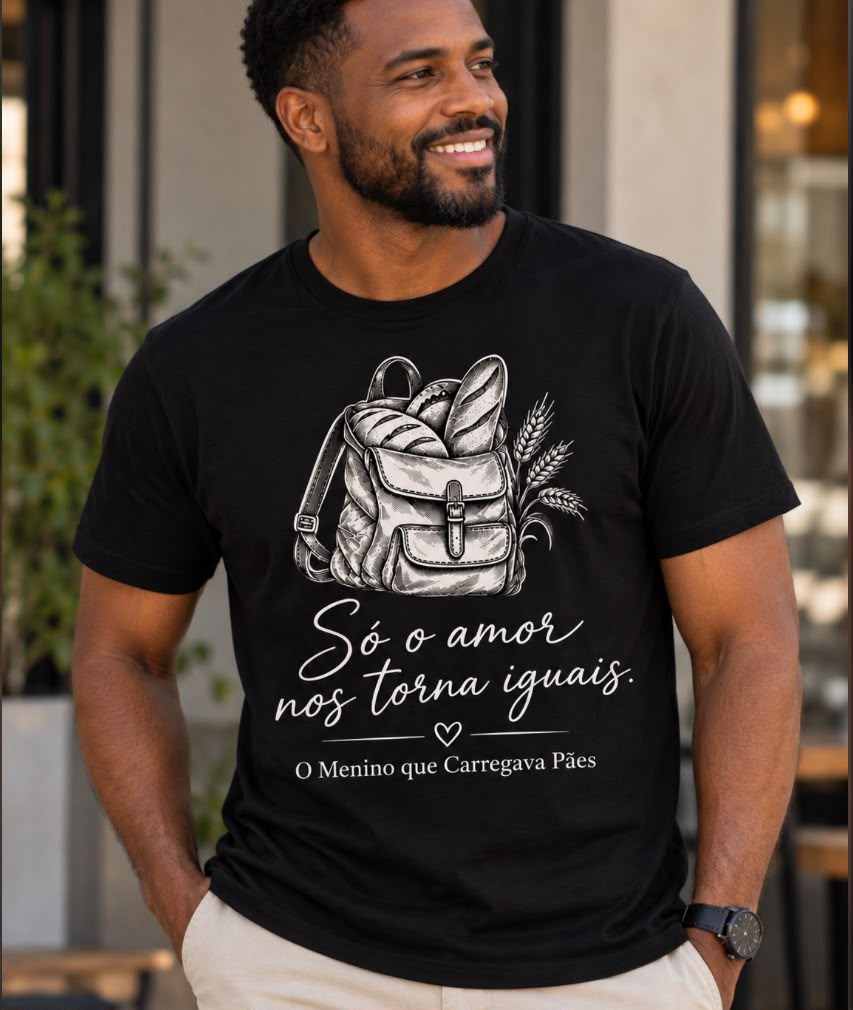 Camiseta Masculina “Só o amor nos torna iguais”